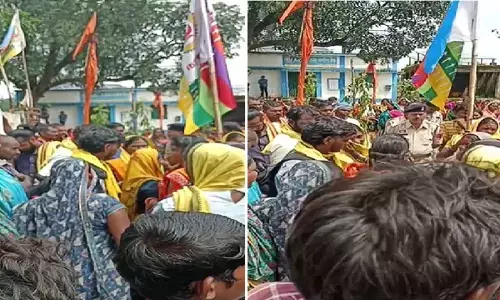 कवर्धा जिले में एक और बवाल : कामठी गांव में दुर्गा पंडाल को उखाड़ फेंका, दो पक्ष आपस में भिड़े