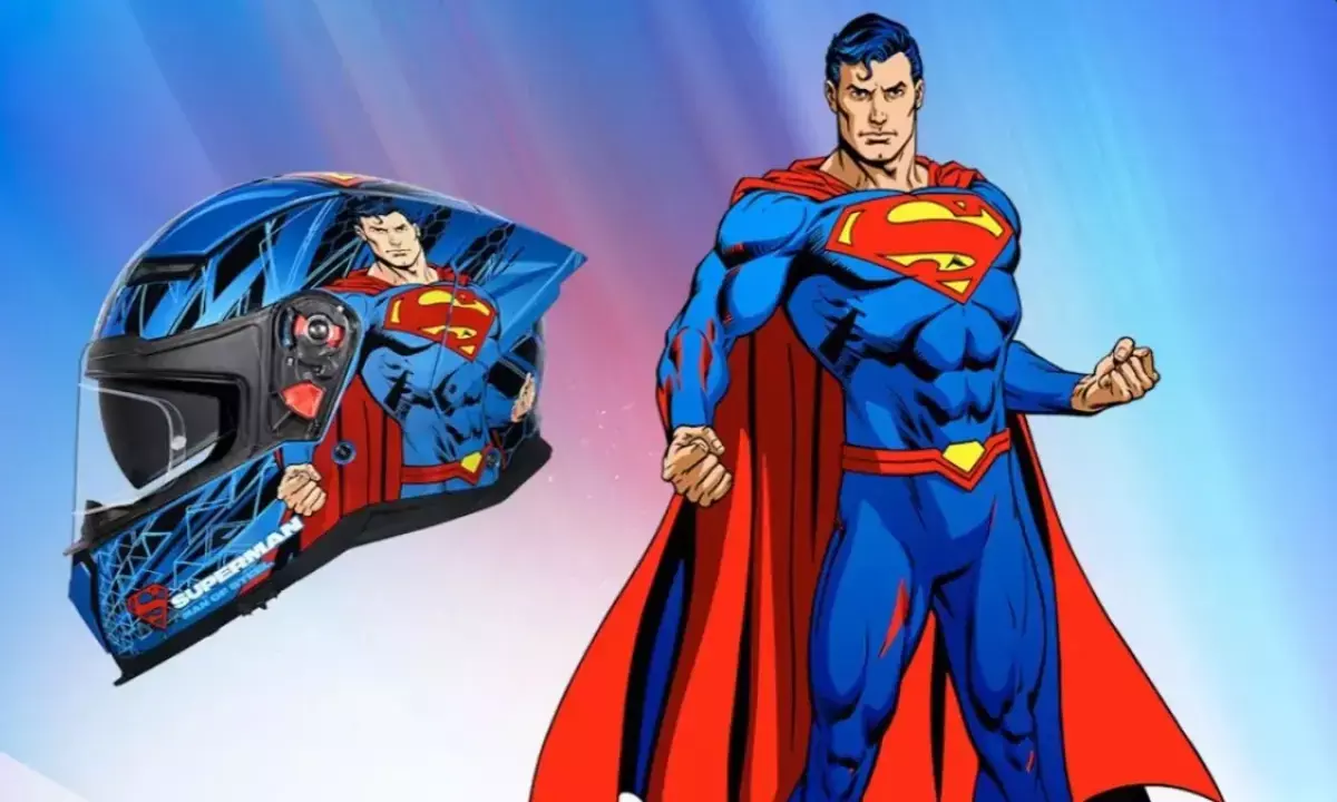 studds launch superman edition helmet with dual safety