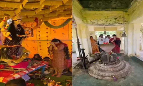 जहां हुआ बवाल, वहां पहुंची भावना : MLA ने दुर्गा पंडाल में की पूजा- अर्चना, लोगों से शांति बनाए रखने की अपील