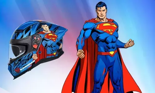 studds launch superman edition helmet with dual safety