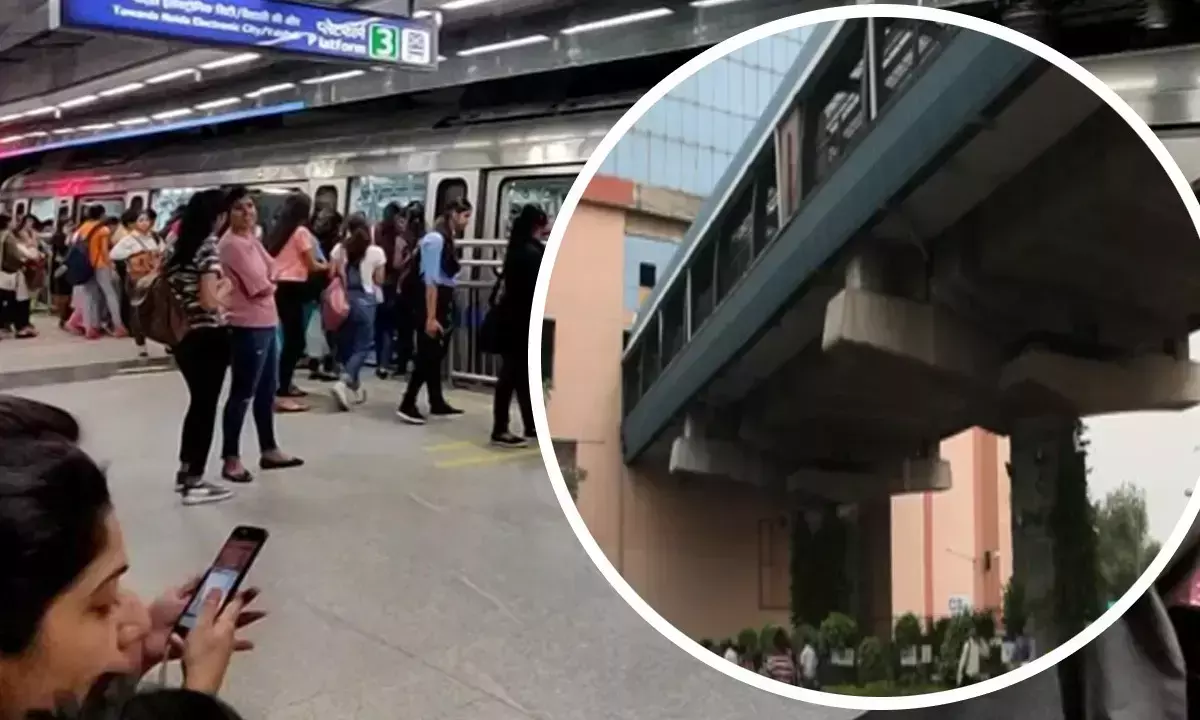 Woman Fall From Metro Station