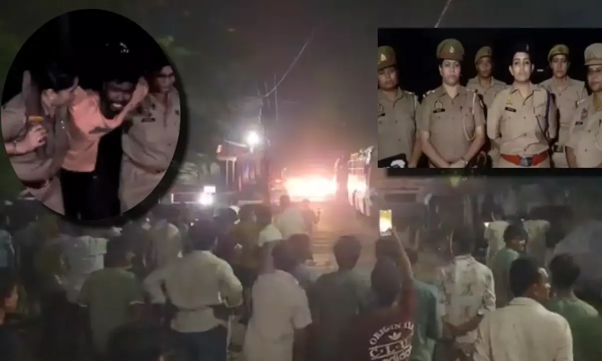 गाजियाबाद की महिला पुलिस टीम ने किया एनकाउंटर।