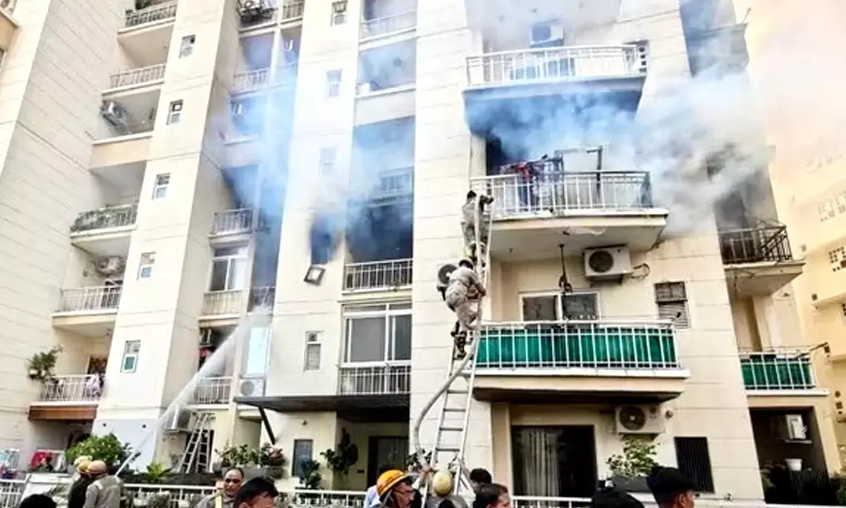 Noida Sun World Society Fire Noida Sun World Society Fire