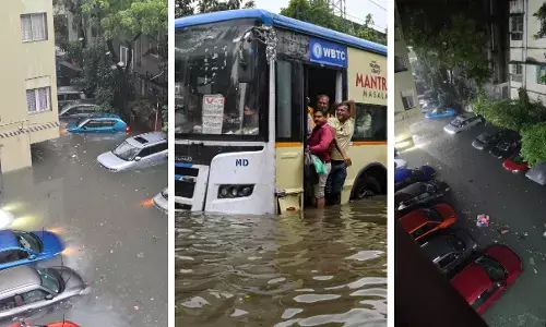 कोलकाता में भारी बारिश: स्कूल कॉलेज बंद; मेट्रो-ट्रेन बाधित