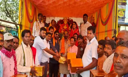 बीजेपी ने किया राजमिस्त्रियों को सम्मानित : भाजपा मंडल नगरी ने बढ़ाया कर्मवीरों का हौसला