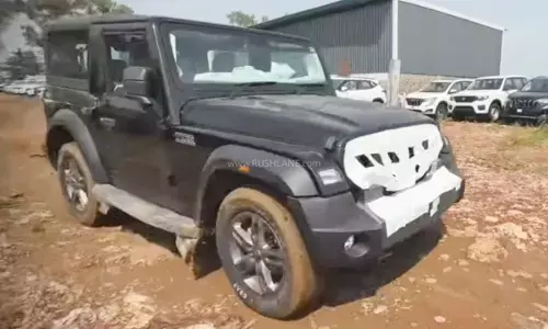 New mahindra thar 3 door spotted before-launch check details