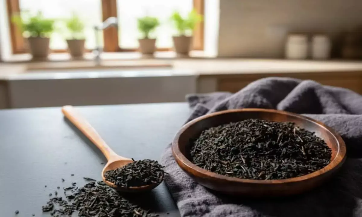 hair care with tea leaves