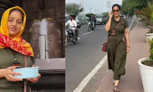 Diya Aur Baati Hum fame Deepika Singh Interview during bhopal Garba Festival