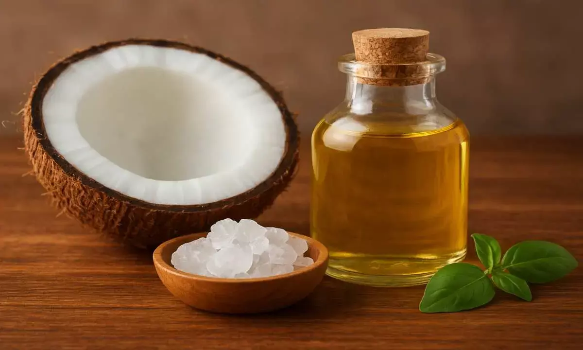 nariyal aur fitkari ka gharelu nuskha