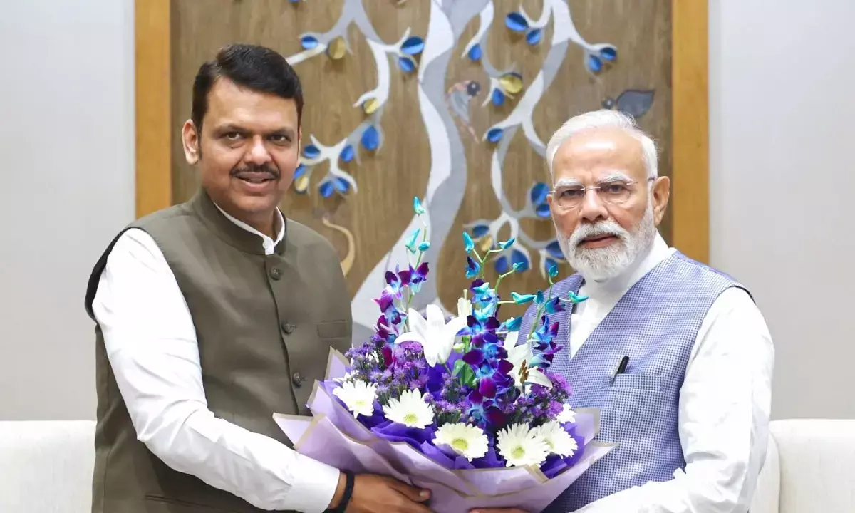 Maharashtra CM Devendra Fadnavis meet pm Modi Maharashtra CM Devendra Fadnavis meet pm Modi