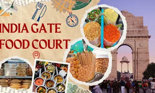 Delhi India Gate Famous Street Food