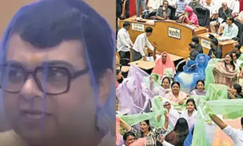 AAP Leaders wore Mosquito Nets in MCD