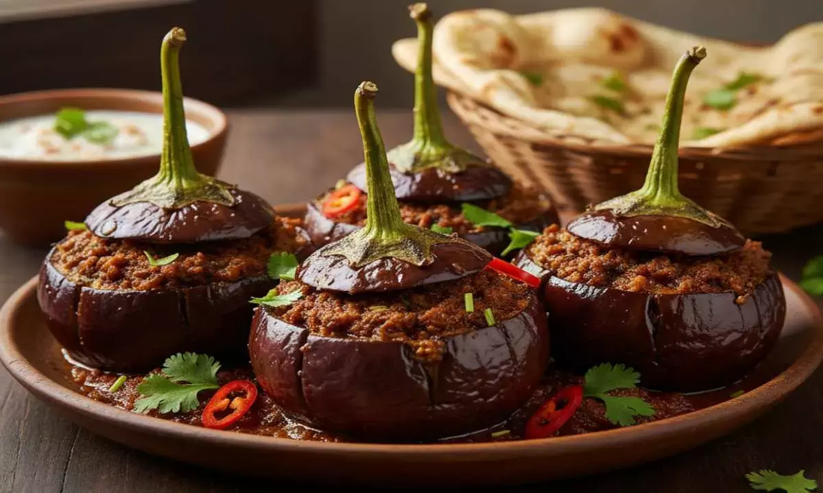 how to make bharwa baingan sabji at home