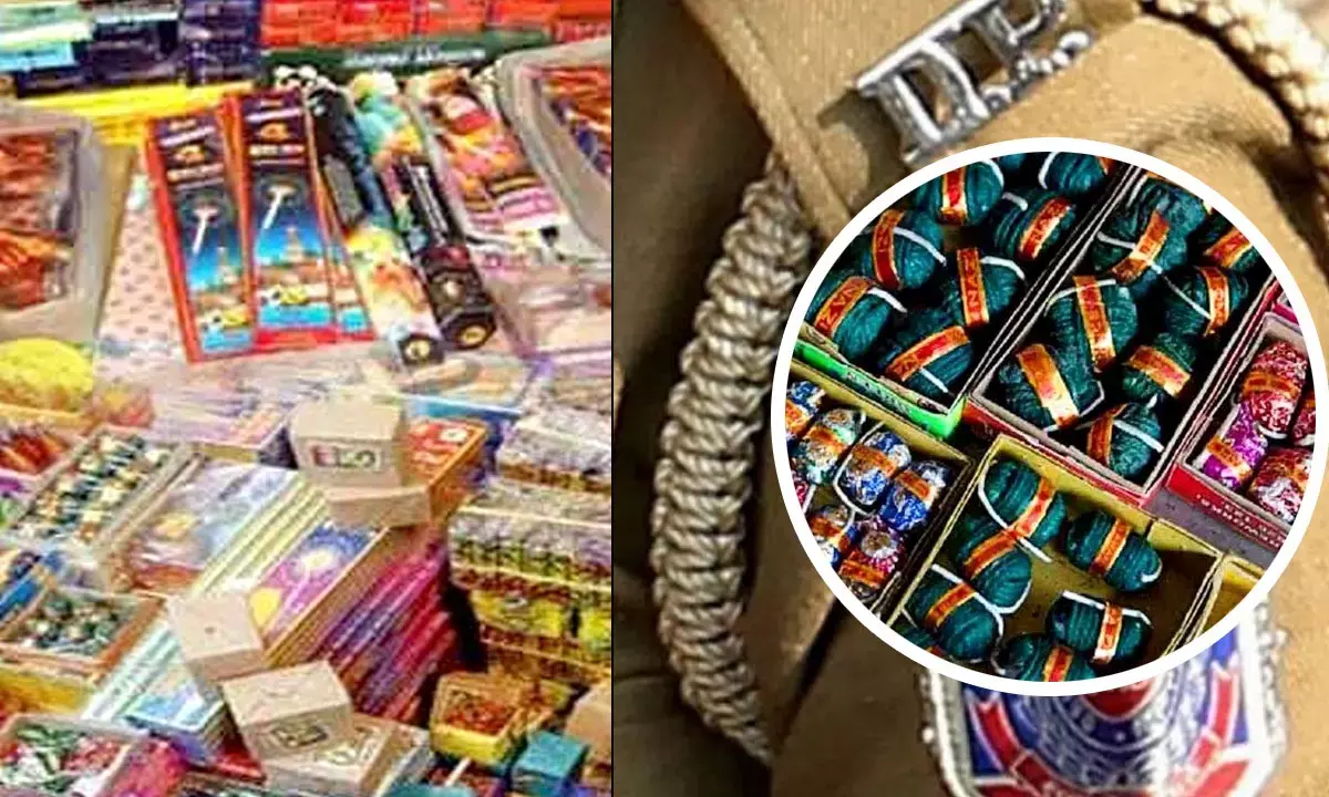 Delhi Police Action Against Illegal Firecrackers