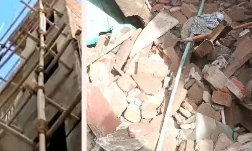 Delhi Jagatpuri Extension House under construction