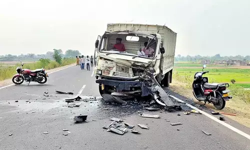 Bhind road accident