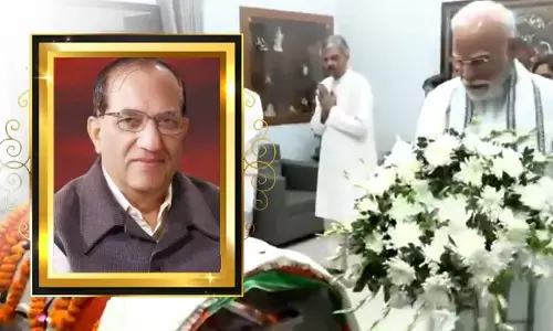 PM Modi paid last respects to senior BJP leader Vijay Kumar Malhotra