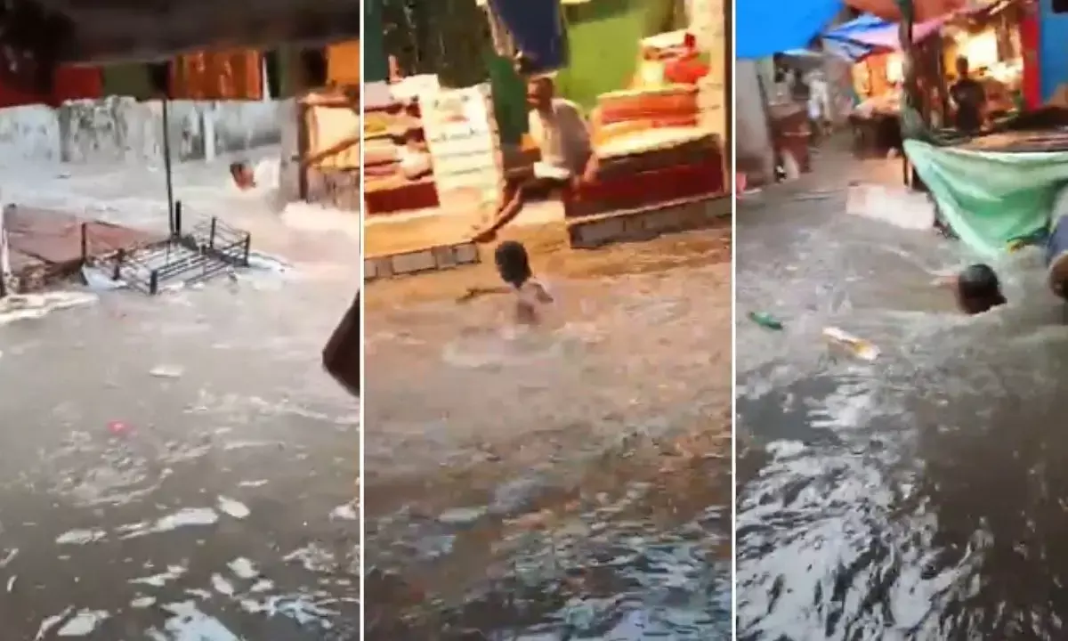 Youth drowned in drain after being swept away by rainwater