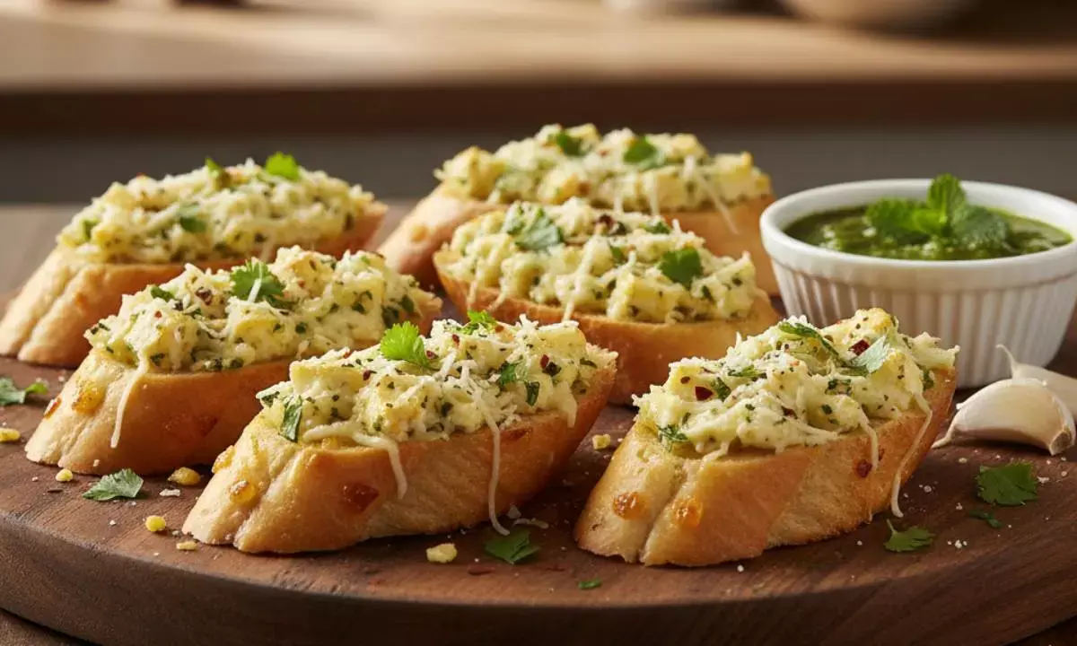 how to make garlic paneer toast at home