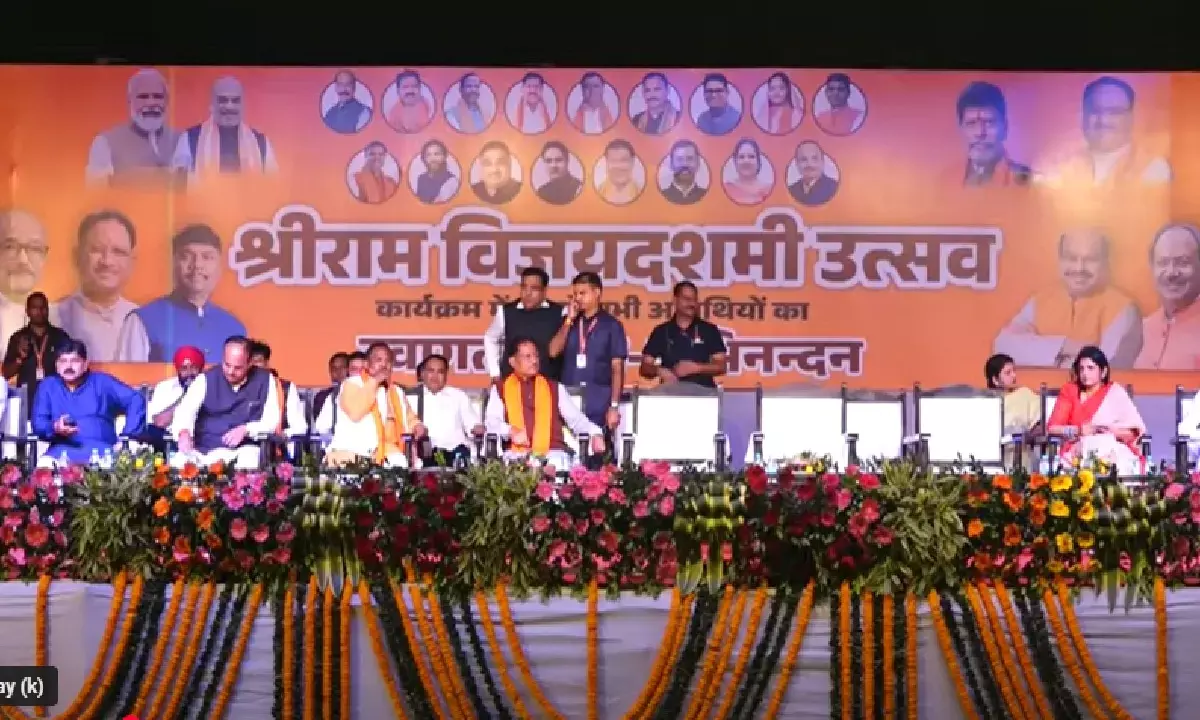 WRS मैदान में रावण दहन उत्सव शुरू : राज्यपाल- CM साय पहुंचे, देखिए LIVE