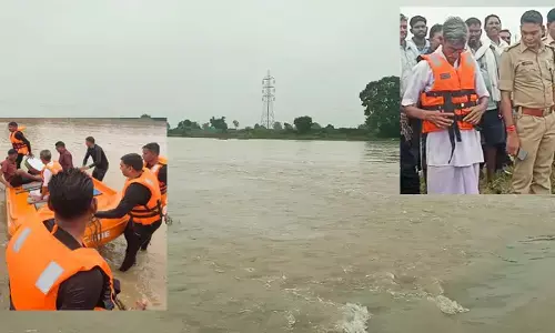 बुजुर्ग टापू पर फंस गया जिसे करीब 6 घंटे बाद रेस्कयू कर सुरक्षित बाहर निकाला