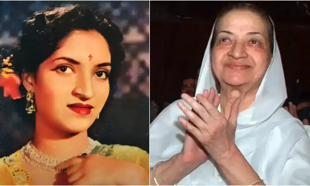 फिल्म निर्माता वी. शांतराम की पत्नी व दिग्गज अभिनेत्री संध्या शांतराम का निधन