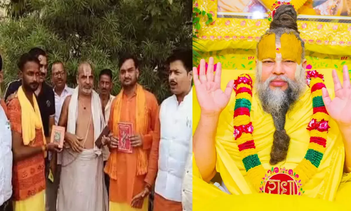 Two people convert from Muslim to Hindu religion