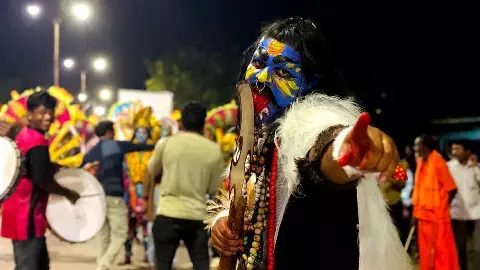 विसर्जन शोभायात्रा विसर्जन शोभायात्रा