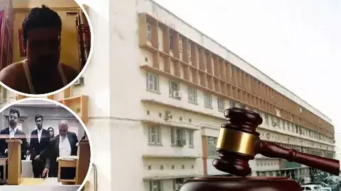 man appearing in undergarments with smoking and drinking during court virtual hearing