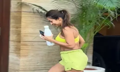 क्ट्रेस मलाइका अरोड़ा जिम वाला लुक