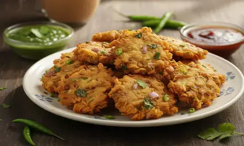 how to make poha pakoda