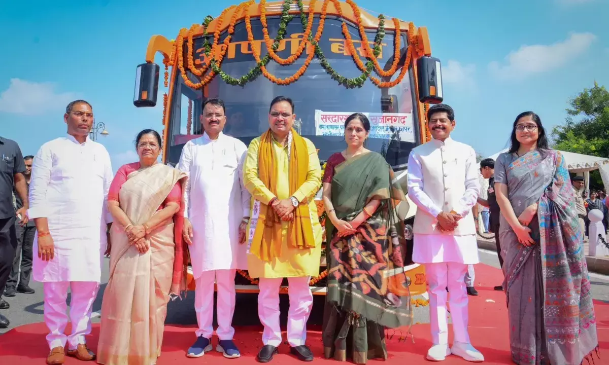 Rajasthan Roadways New Bus Launch CM Bhajanlal Sharma