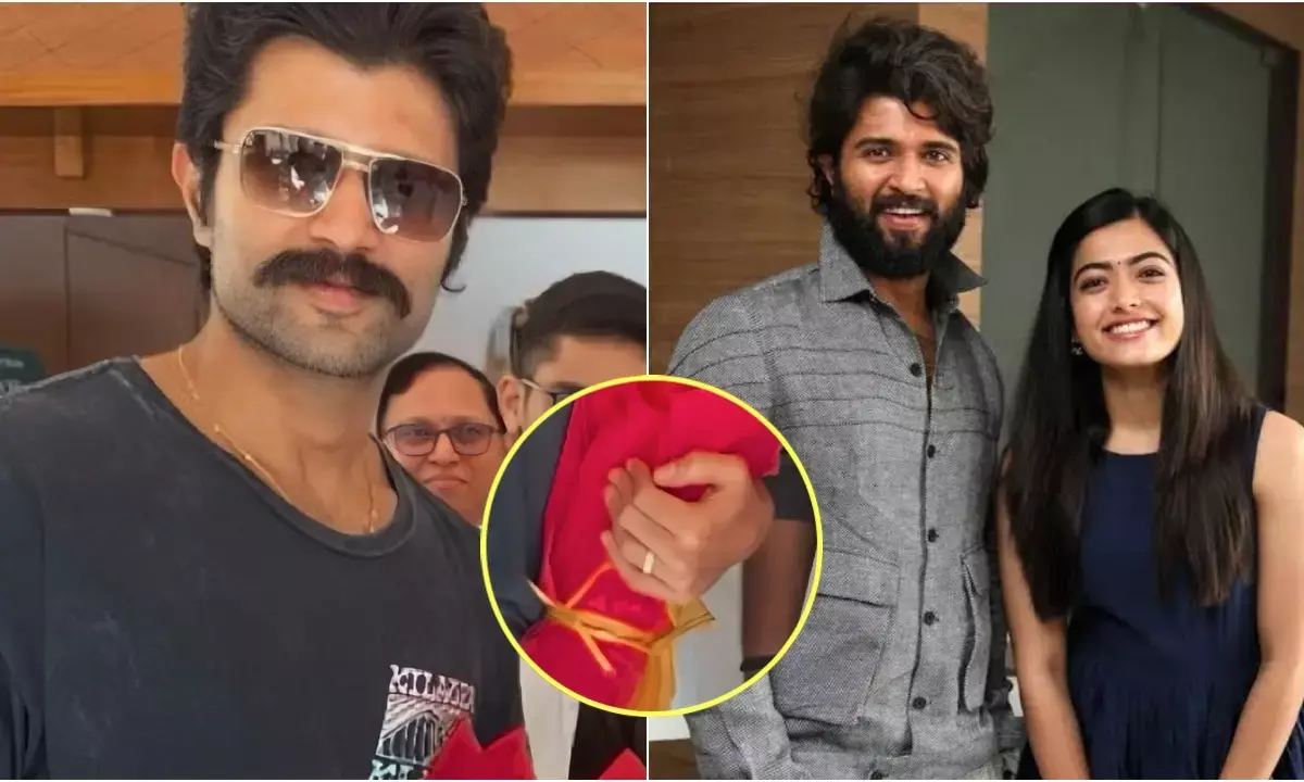 रश्मिका मंदाना से सगाई की खबरों के बीच विजय देवरकोंडा के हाथ में दिखी इंगेजमेंट रिंग रश्मिका मंदाना से सगाई की खबरों के बीच विजय देवरकोंडा के हाथ में दिखी इंगेजमेंट रिंग