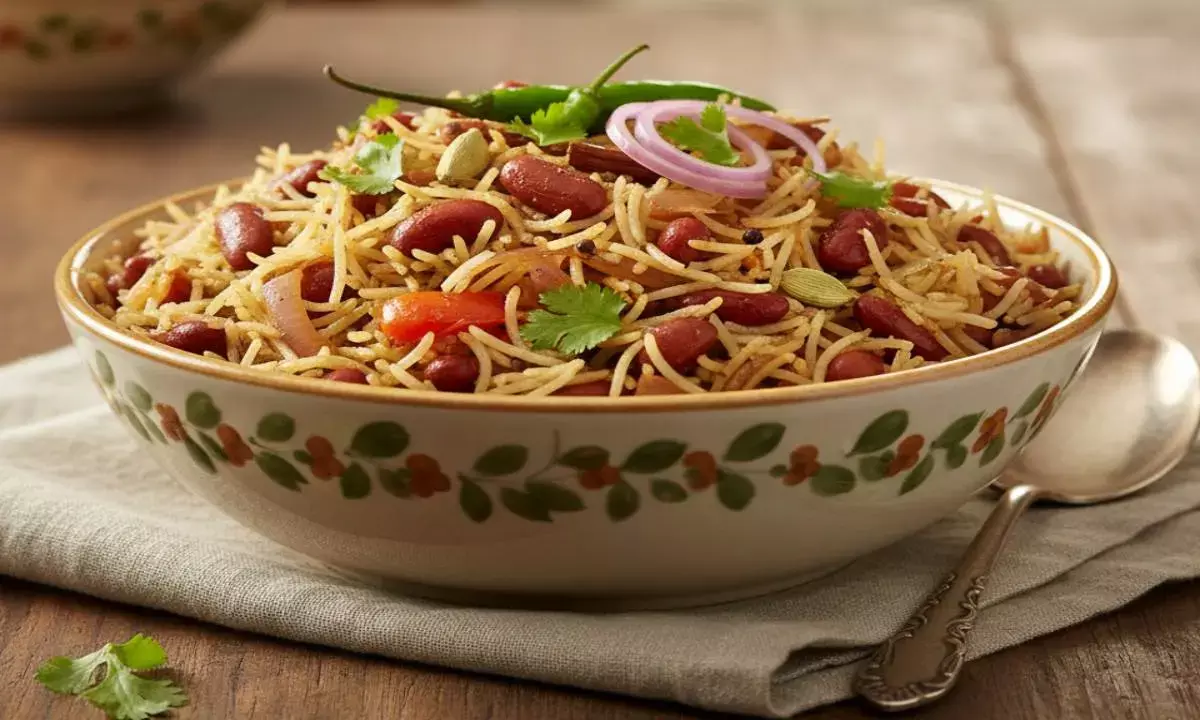 how to make rajma pulao recipe at home
