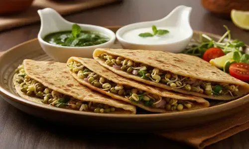how to make sprouts paratha