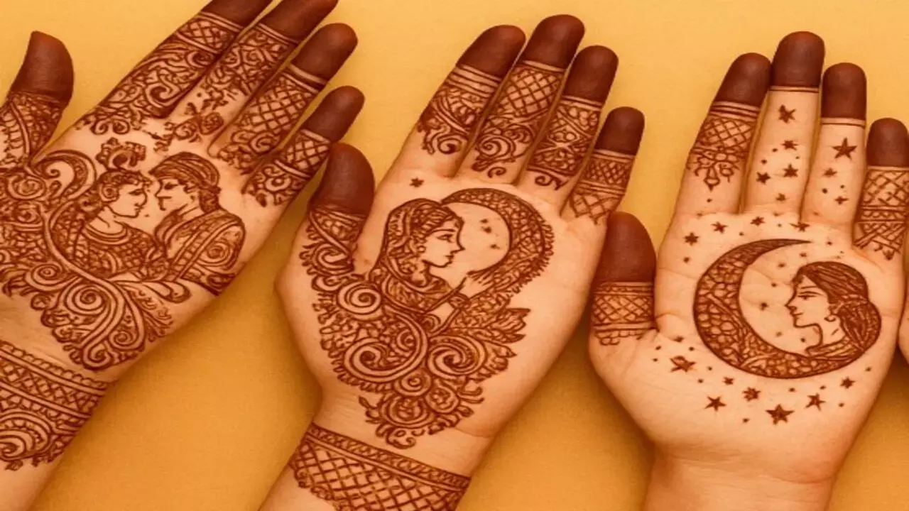 करवा चौथ के लिए मेहंदी डिजाइन