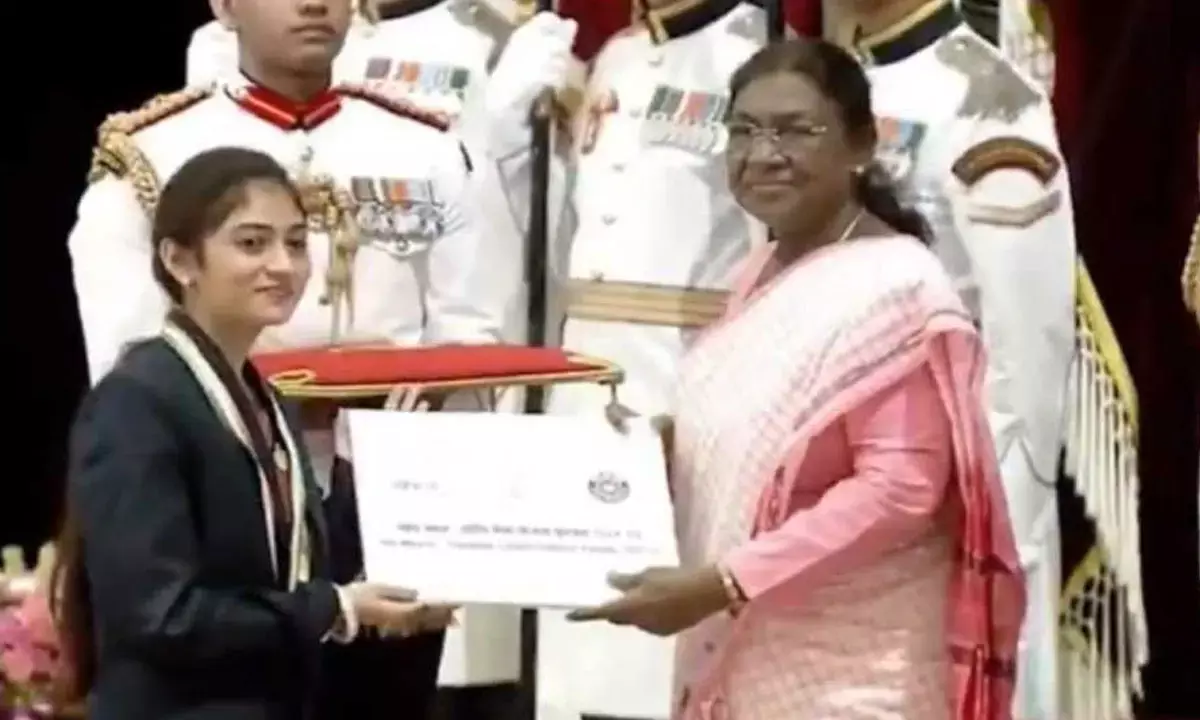 लखनी साहू को मिला MY Bharat NSS राष्ट्रीय पुरस्कार लखनी साहू को मिला MY Bharat NSS राष्ट्रीय पुरस्कार