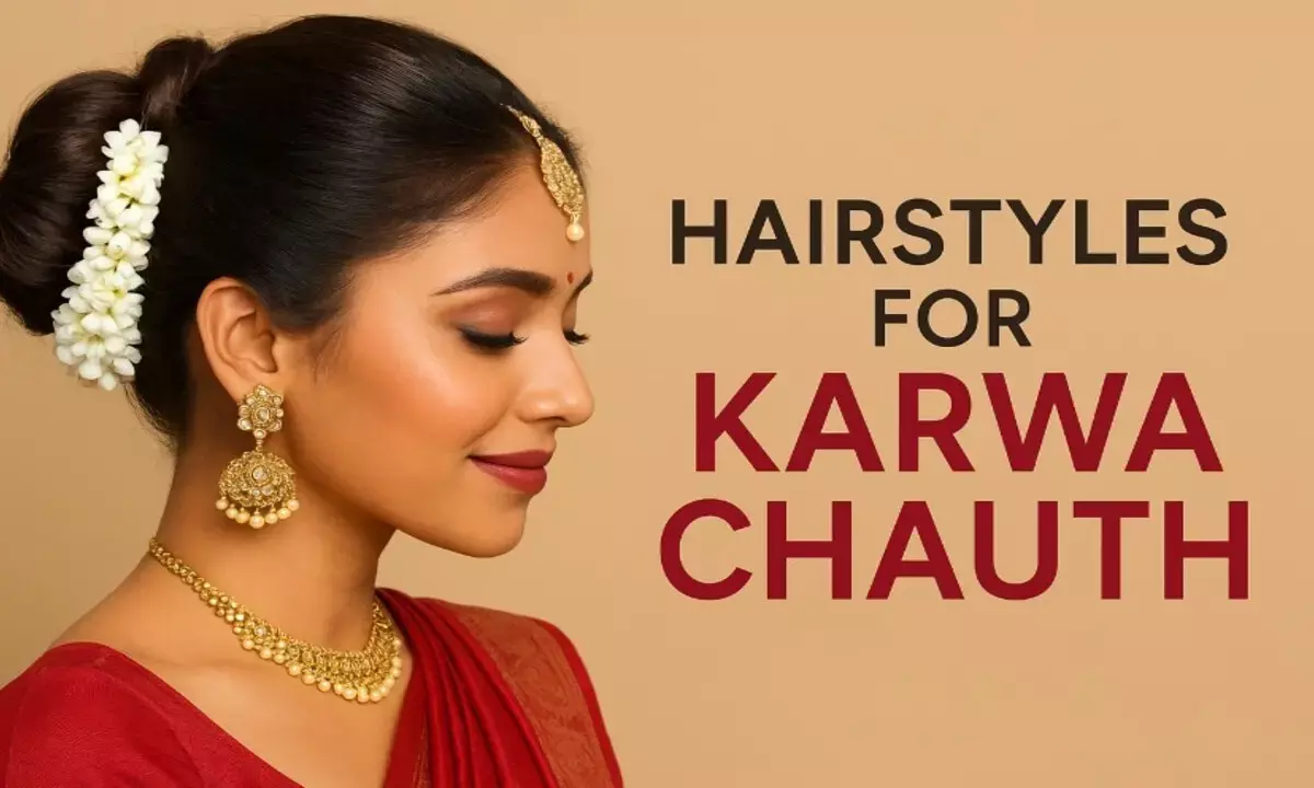 करवा चौथ के लिए खूबसूरत हेयरस्टाइल