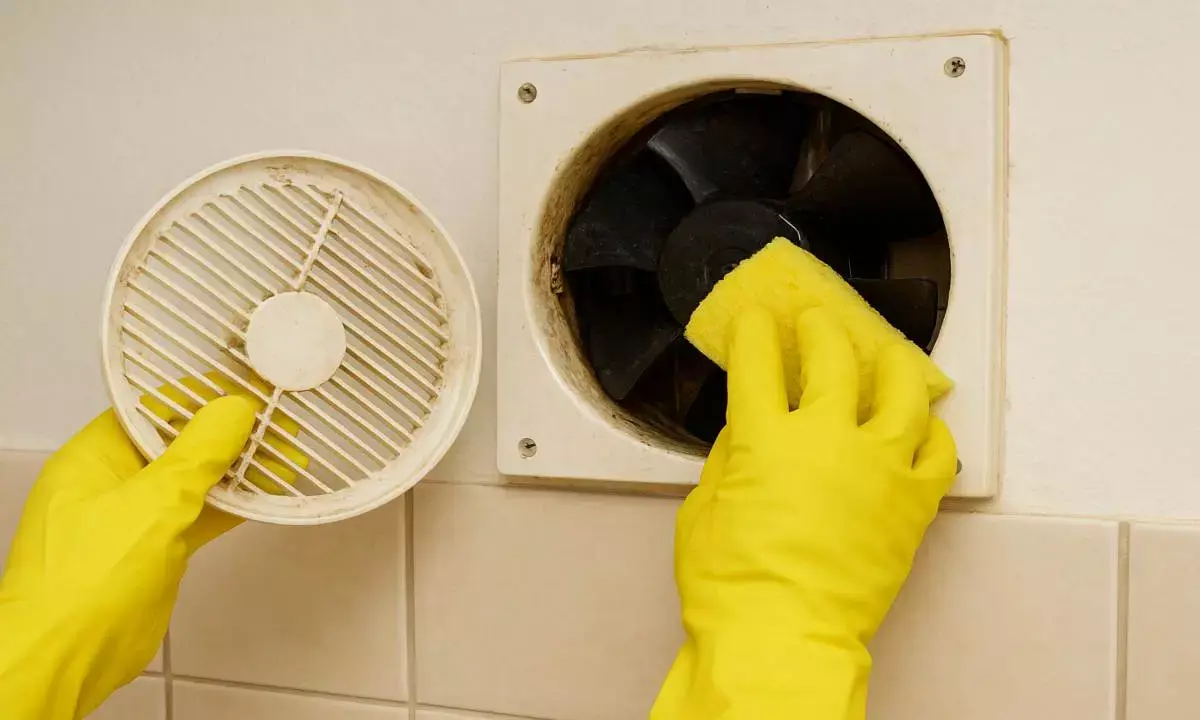 how to clean exhaust fan