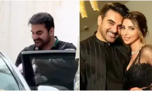 नवजात बेटी को अस्पताल से घर ले जाते दिखे अरबाज खान