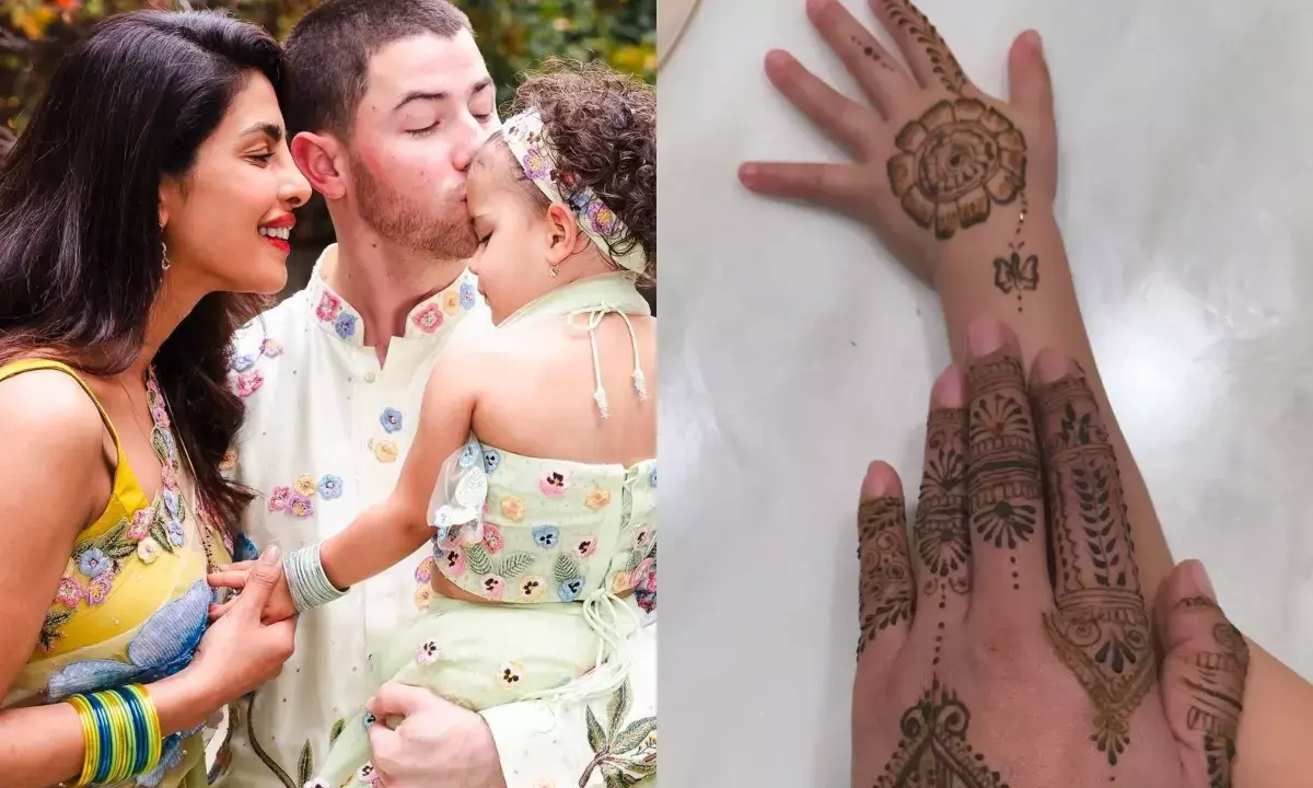 प्रियंका चोपड़ा ने बेटी मालती संग करवा चौथ से पहले मनाया मेहंदी का जश्न, देखें तस्वीरें