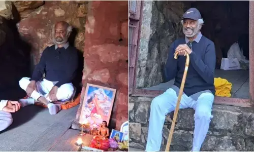 हिमालय यात्रा पर राजनीकांत, महावतार बाबाजी की गुफा में साधना करते दिखे