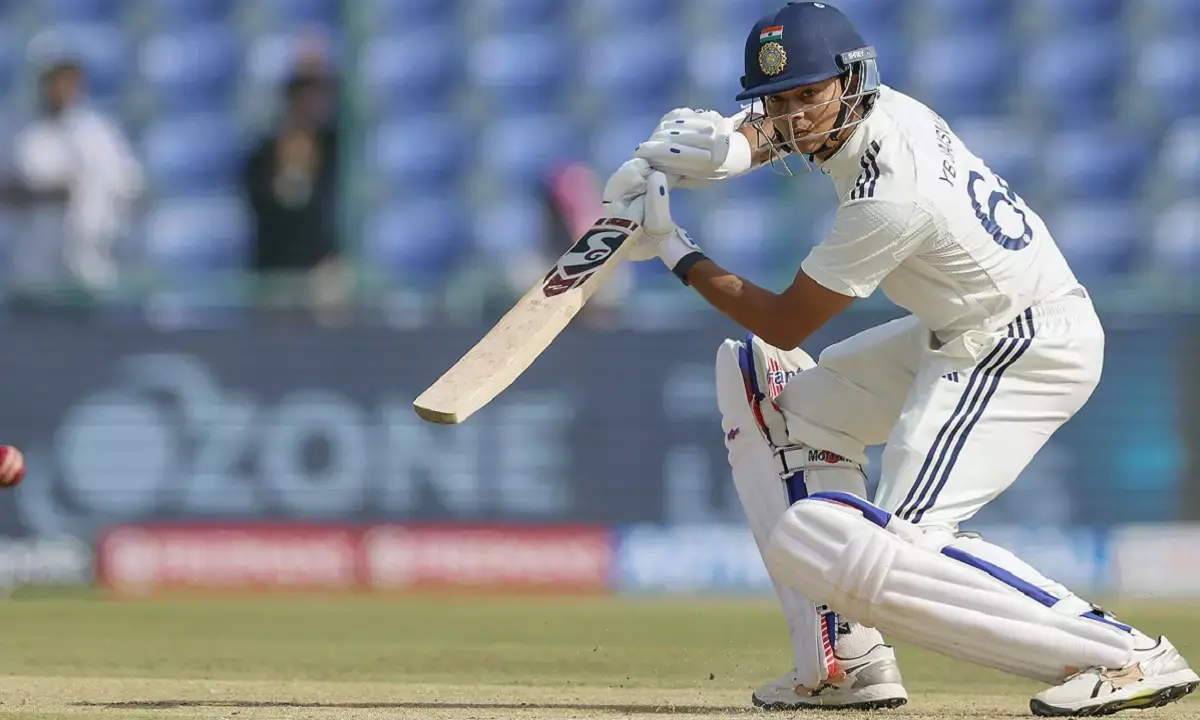The second Test between India and West Indies is being played in Delhi. Yashasvi Jaiswals fifty.