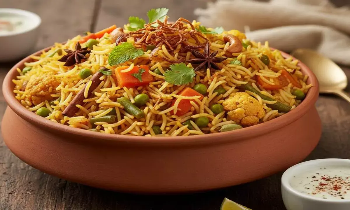 how to make veg biryani at home
