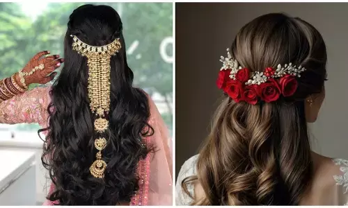 Karwa Chauth Hair Styles accessories
