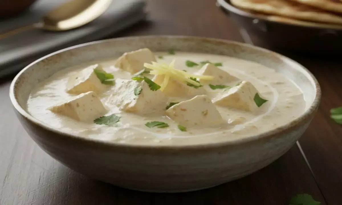 how to make white gravy paneer recipe