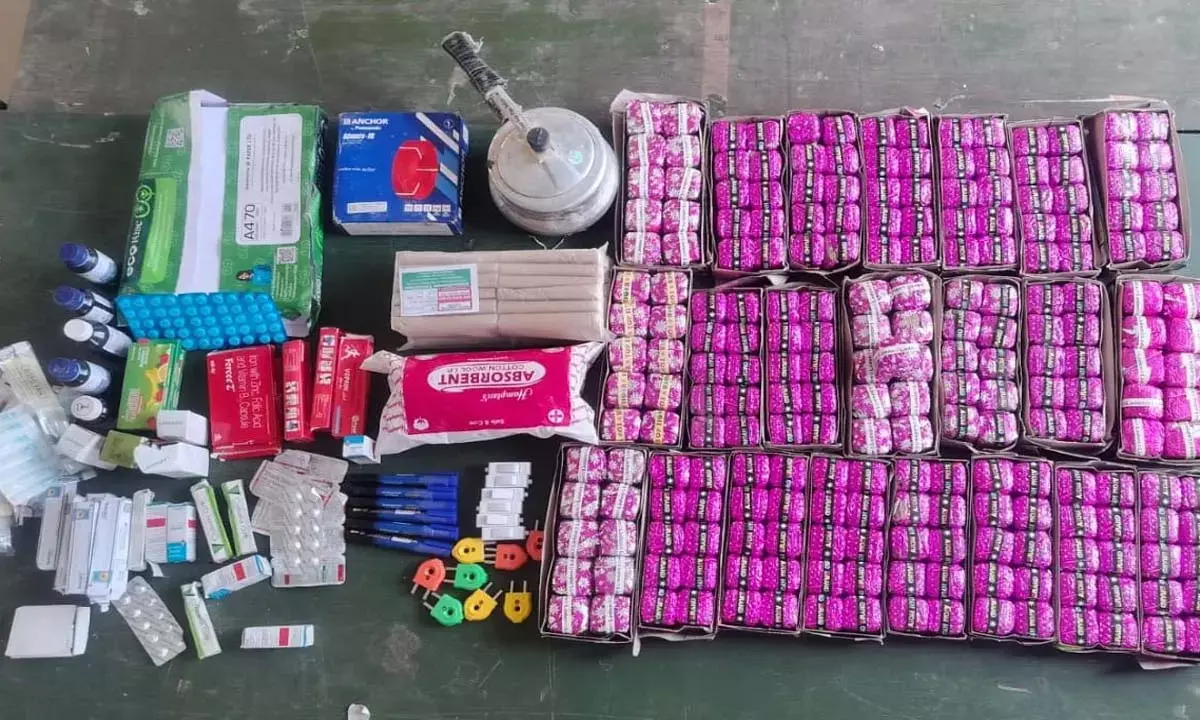 विस्फोटकों का जखीरा