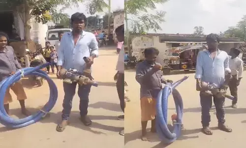 ग्रामीणों ने चोरों का निकाला जुलूस