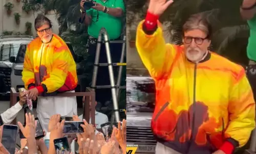 अमिताभ बच्चन ने अपने 83वें जन्मदिन पर फैंस से मुलाकात की।