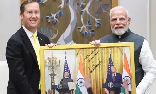 PM Modi meets us ambassador Sergio Gor